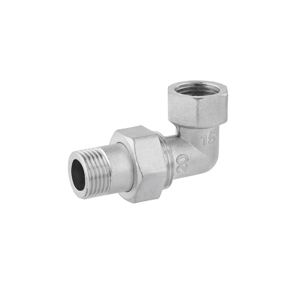 Американка кутова LEX 1/2 нікель 26630