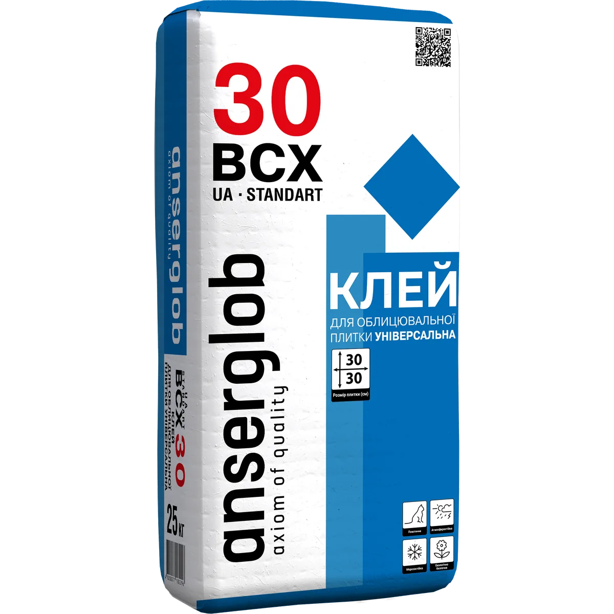 Клей Anserglob BCX-30 для плитки, 25 кг