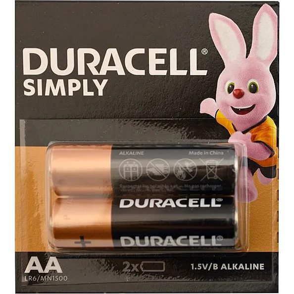 Батарейка Duracell лужна AA/LR06 (пальчик) ціна за 2 шт