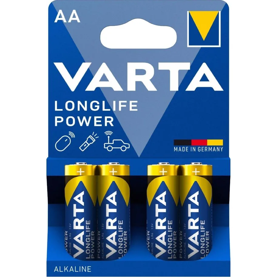 Батарейка VARTA Longlife Power AA BLI, 4 шт