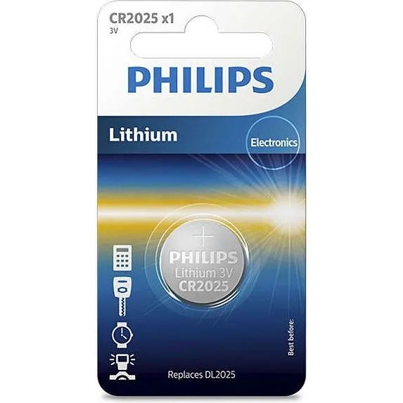 Батарейка літієва Philips Lithium CR2025 3V Blister 4288