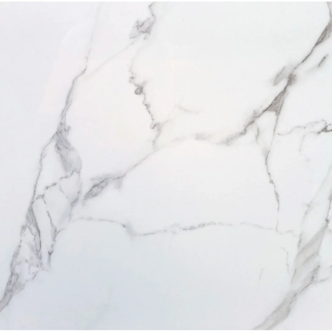 Керамограніт Carrara White 60×60 см, лапатована