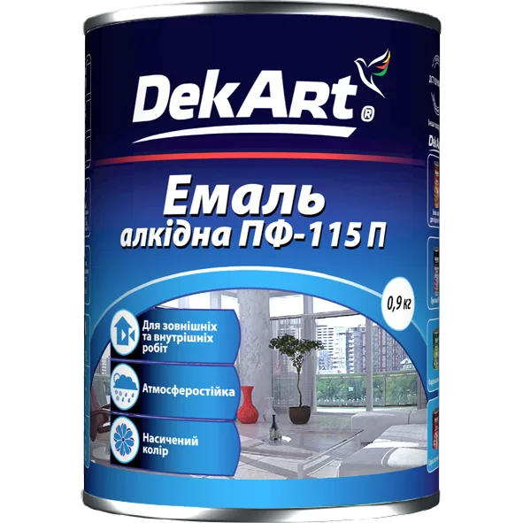Емаль-115 Декарт шоколад, 0,9 кг