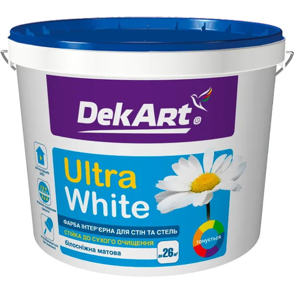 Фарба інтер'єрна Декарт Ultra White, 6,3 кг