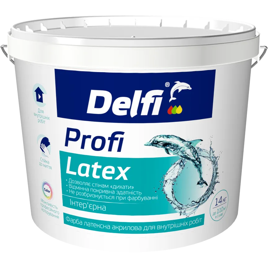 Фарба Delfi Profi Latex, 14 кг