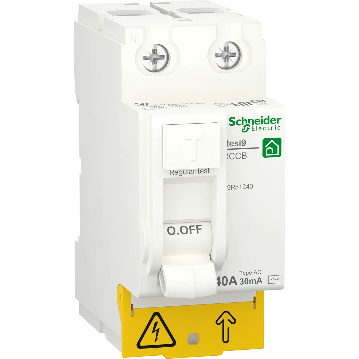 Диференційне реле RESI9 2P 40A 30mA AC