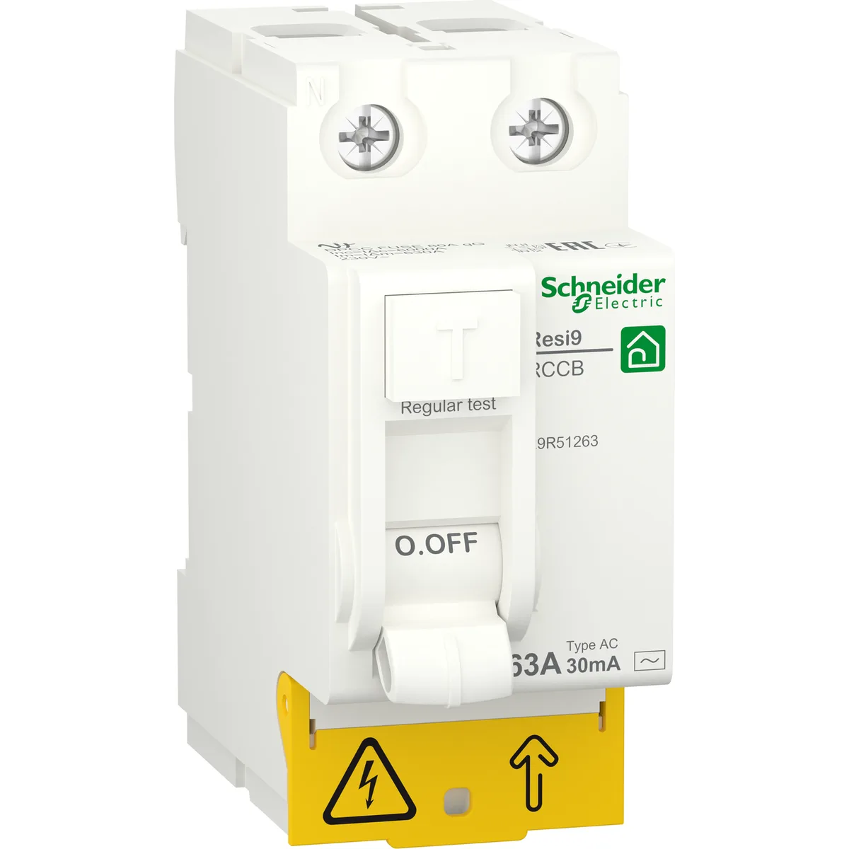 Диференційне реле RESI9 2P 63A 30mA AC