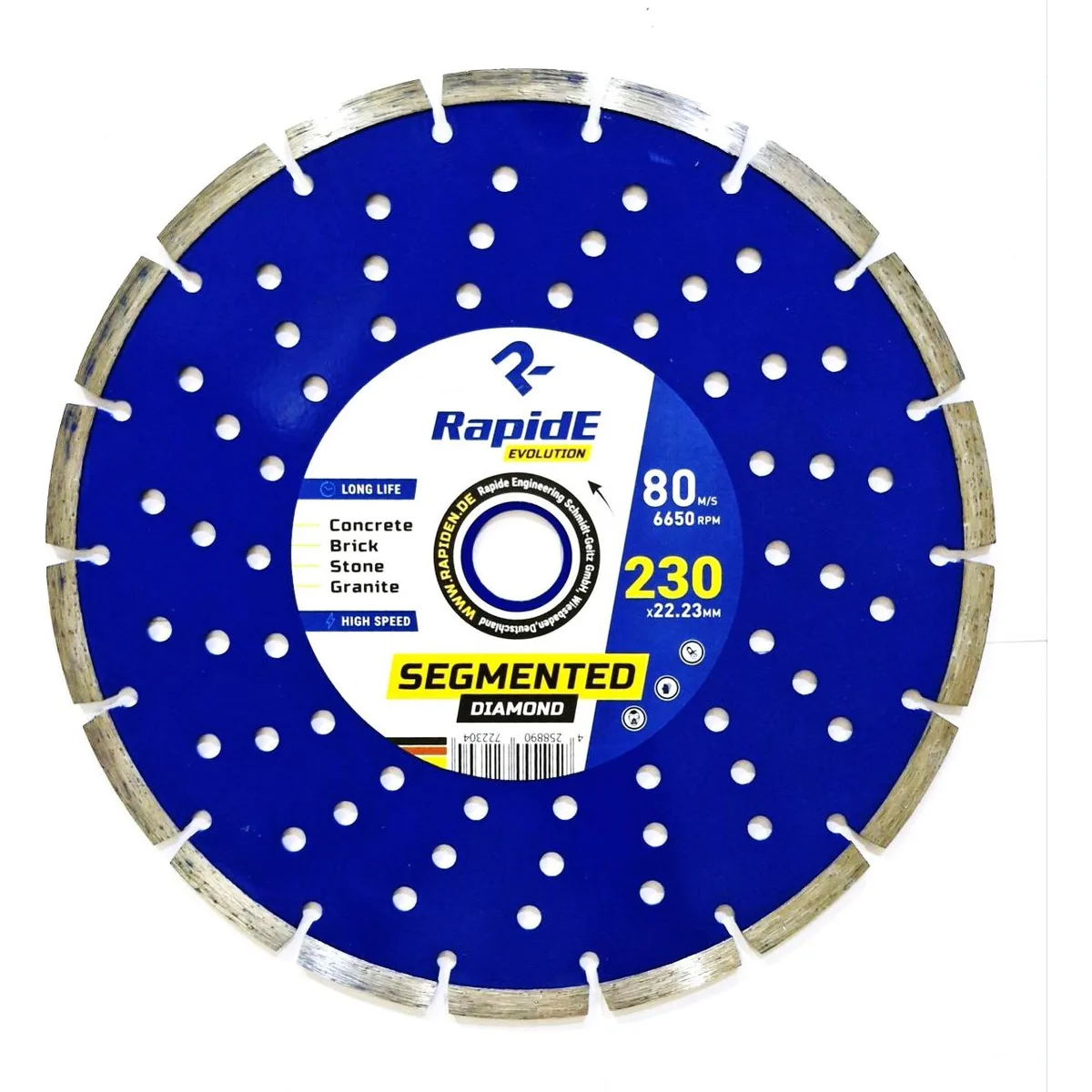 Диск алмазний RapidE Segmented 230×22,2 мм