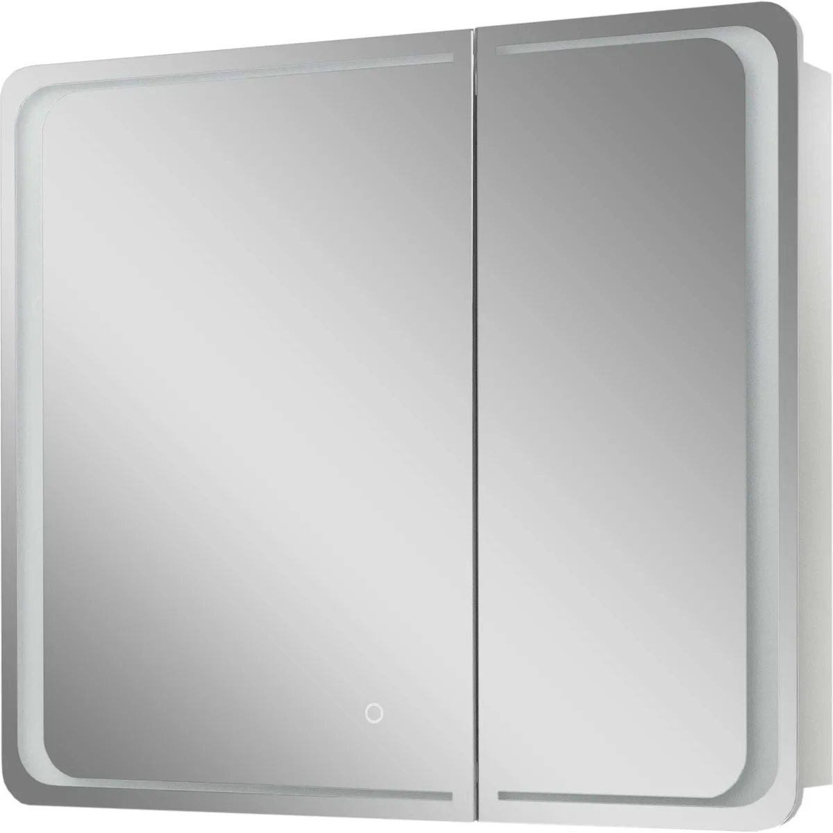 Дзеркало Vivace Z-70×70, біле, LED touch control