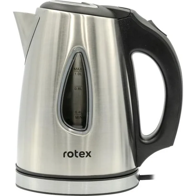 Електрочайник Rotex RKT73-G, нержавіюча сталь, 1630 Вт, 1 л