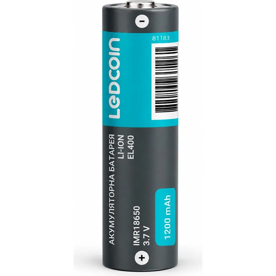 Акумулятор літій-іонний FERON EL400 IMR18650 1200mAh, LC