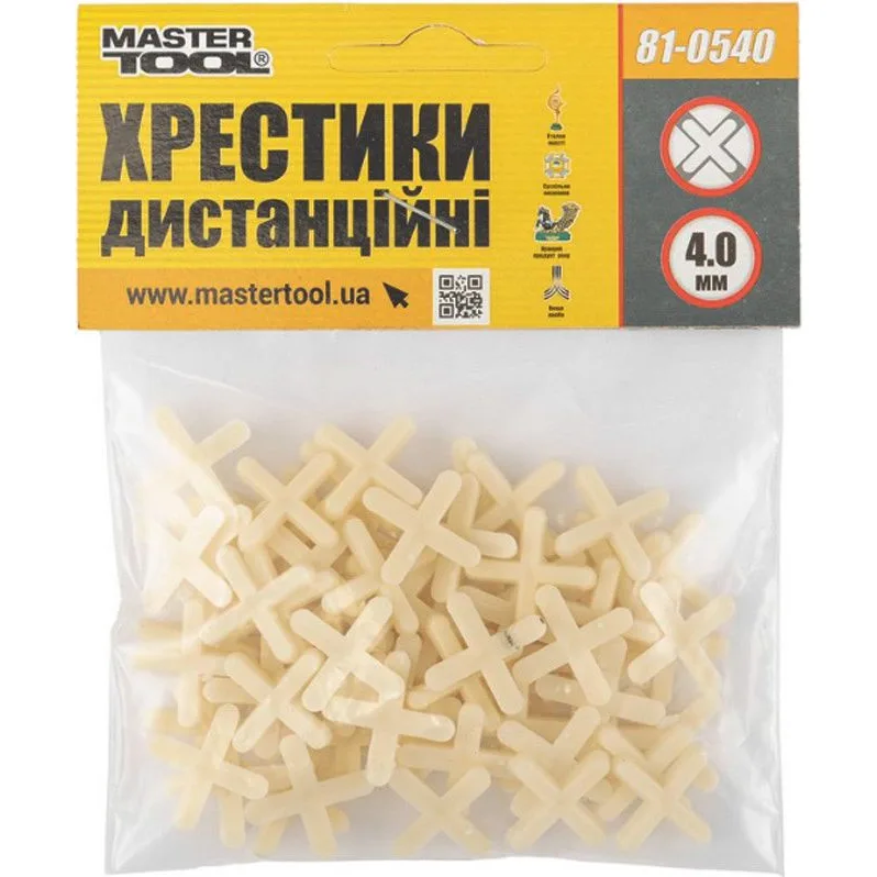 Хрестики Mastertool 4 мм, 120 шт 81-0540