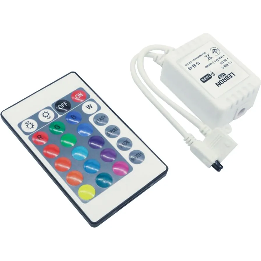 Контролер LEBRON L-RGB-C, DC 12V, 2A×3 канали (кнопковий пульт)