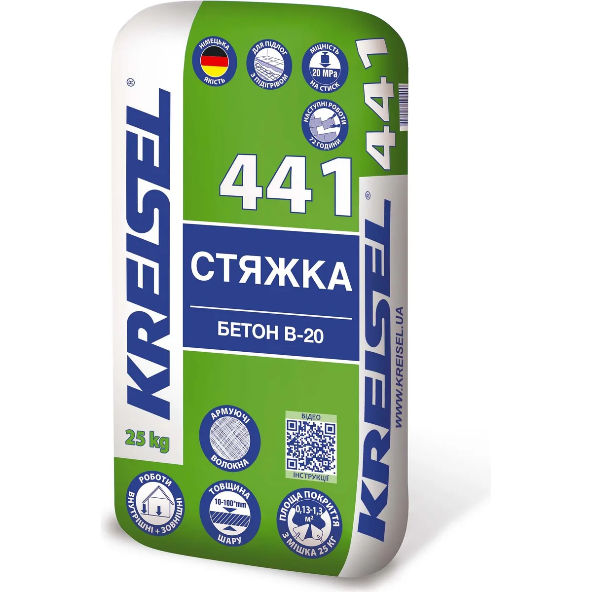 Стяжка KREISEL 441 (тепла підлога), 25 кг