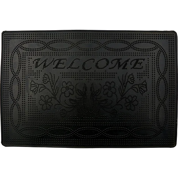 Килимок вхідний гумовий Welcome чорний, 40×60 см 885176