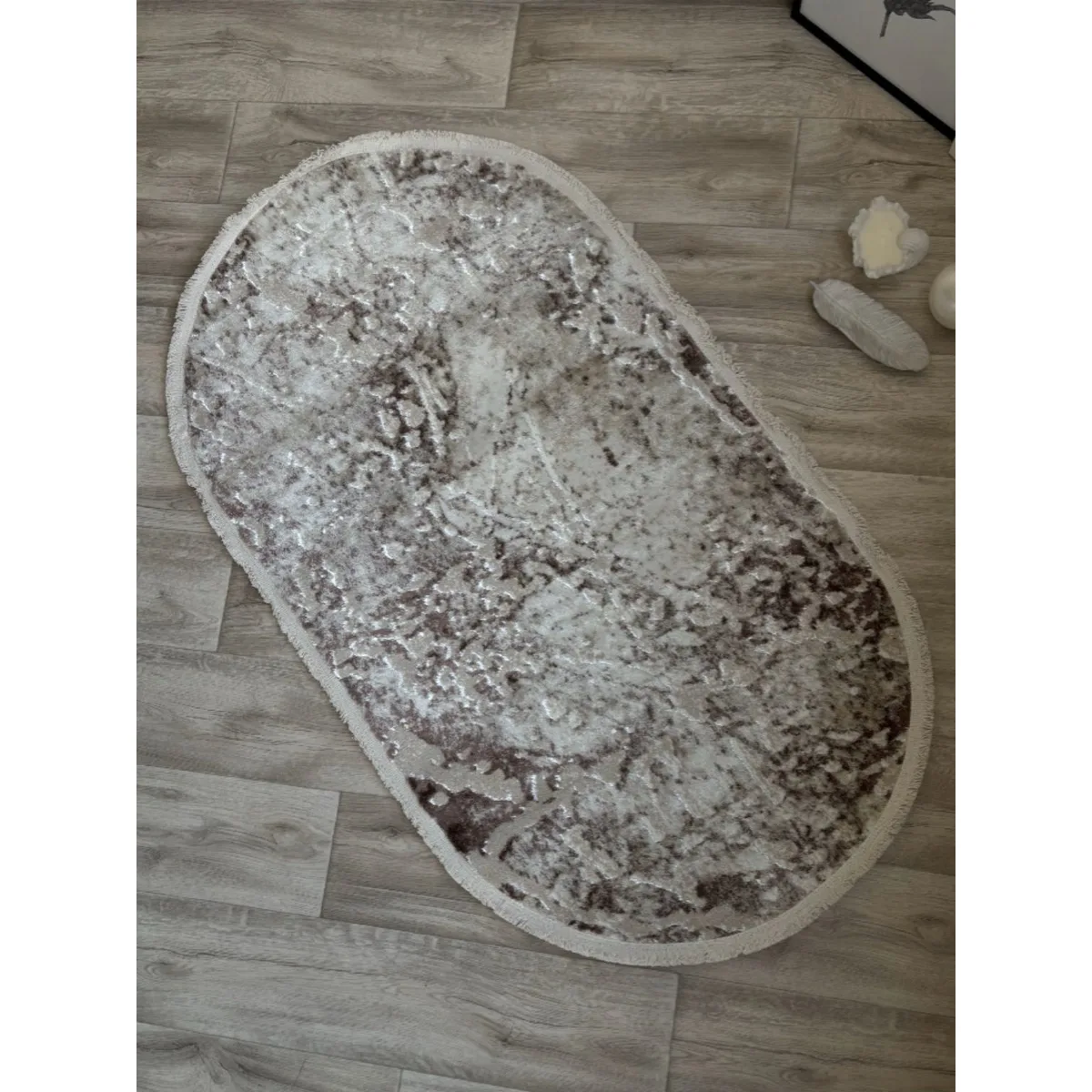 Килим Granada 2786A овальний 2×3 м Bone/Gream