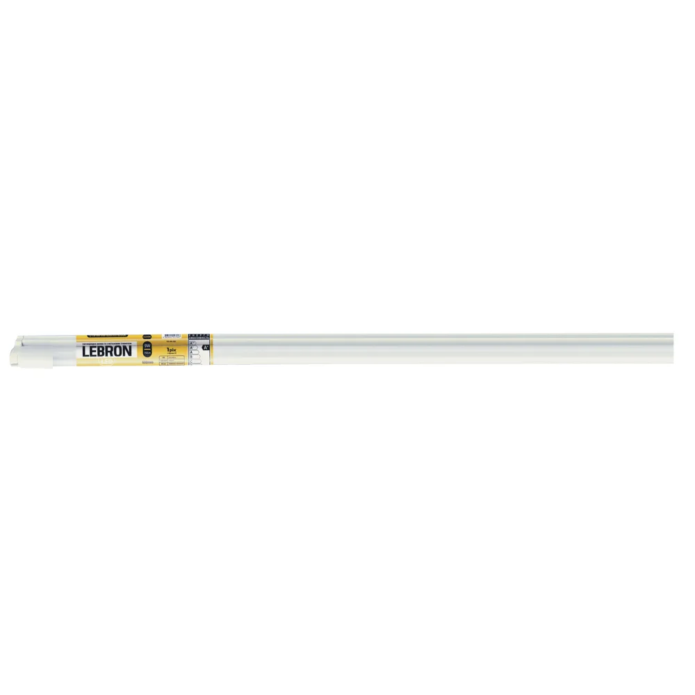 LED лампа LEBRON L-T8-HR 9W 600 мм G13 6200K, з тримачем