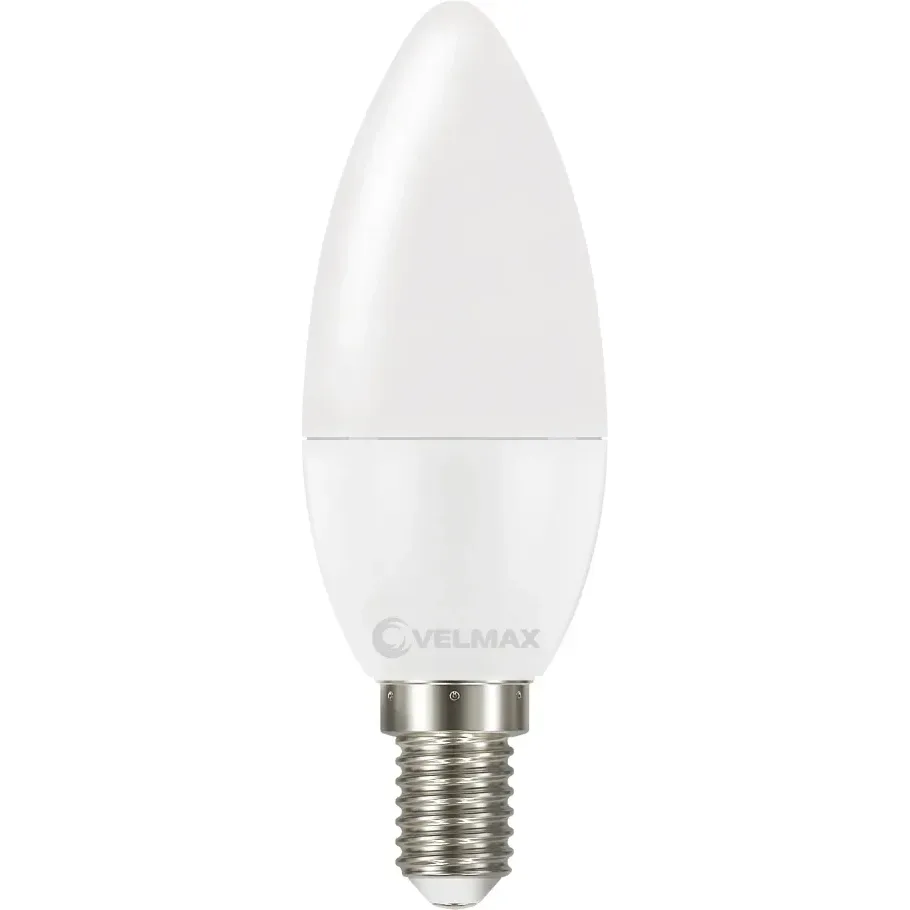 LED лампа VELMAX V-C37 8W E14 4100K 21-13-34