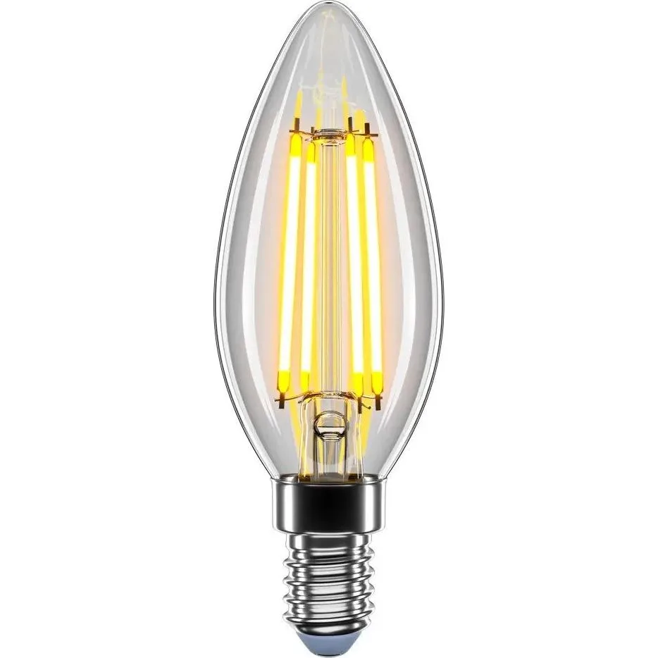 LED лампа VELMAX V-Filament-C37 4W E14 4100K 400Lm 21-42-32