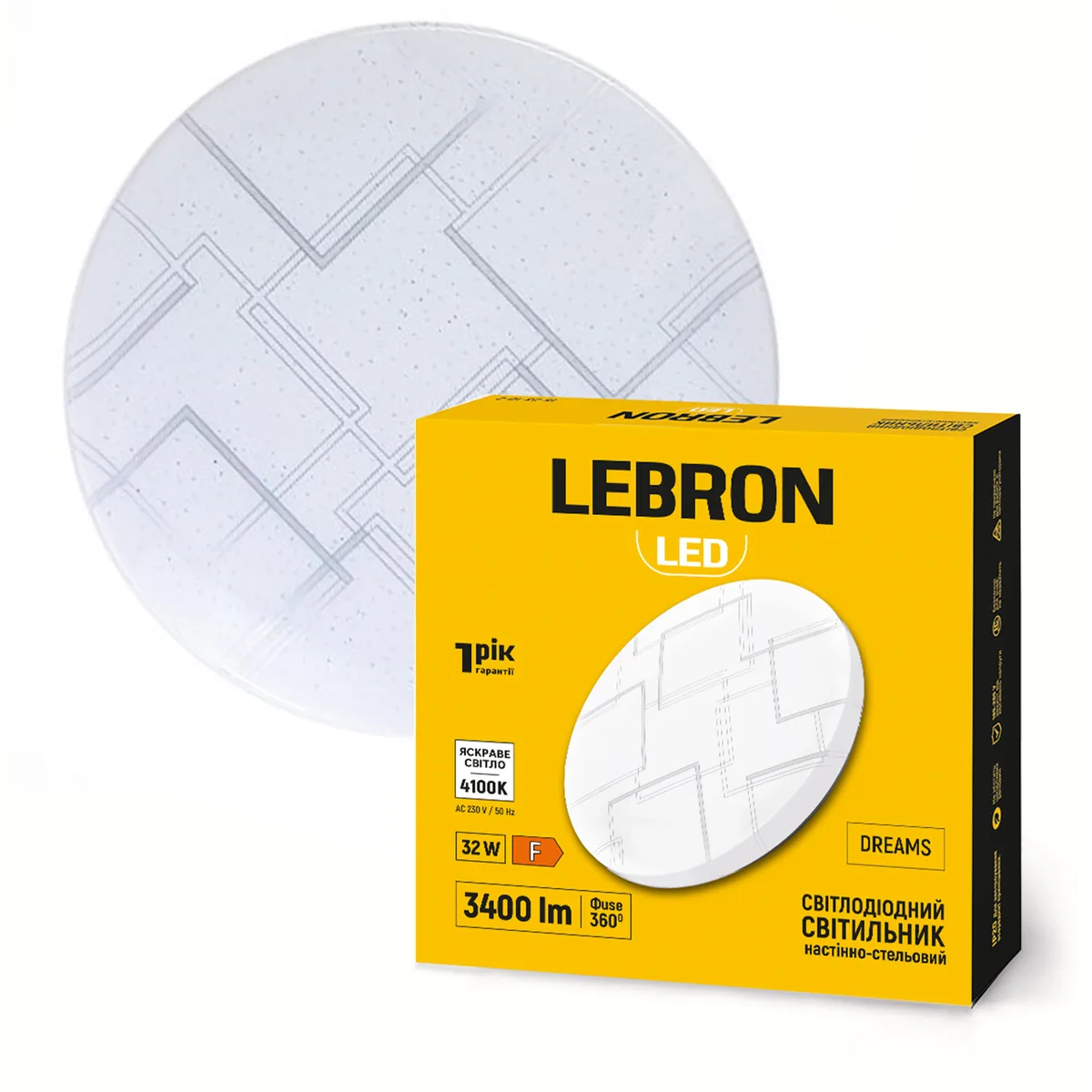 LED світильник LEBRON L-СL-D-3241 Dreams 32W 4100K 230V