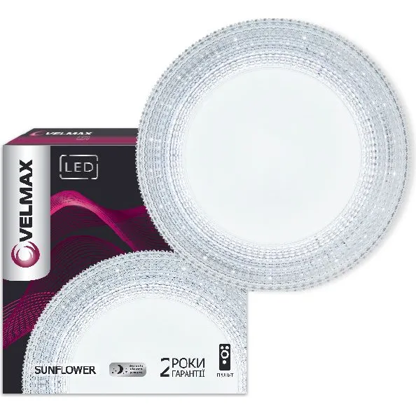 Світильник LED VELMAX V-CL-SUNFLOWER 70W smart 3000K-6500K 4900Lm, пульт ДК