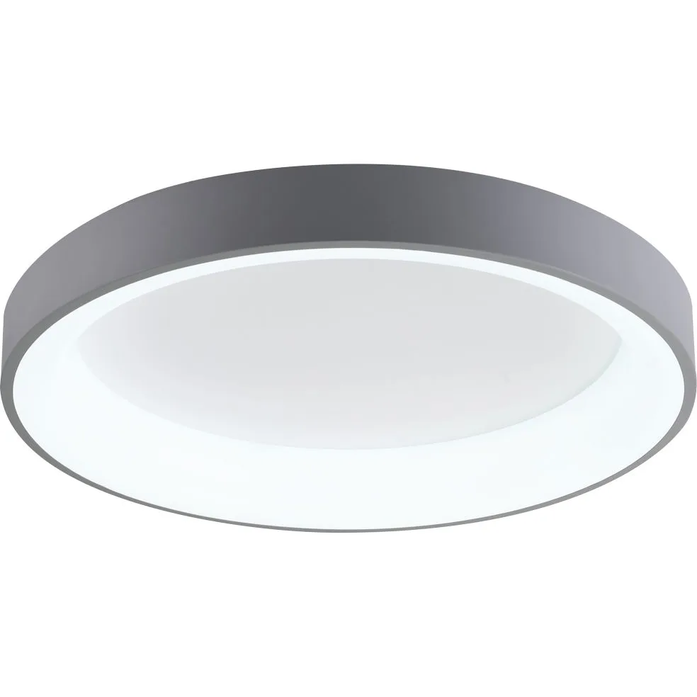 Світильник LED VELMAX V-CL-VERONA-R max 50W 3000k-6500k 3000 lm, пульт ДК, сірий