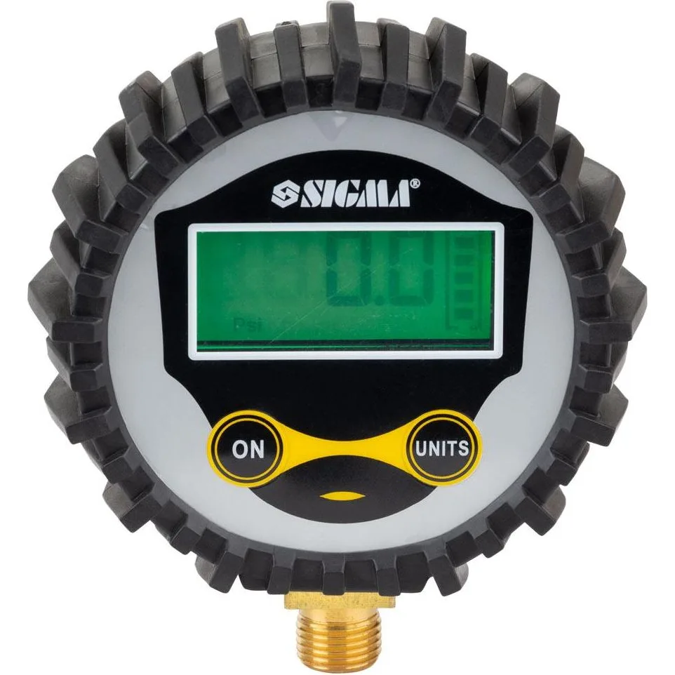 Манометр цифровий Sigma Profi 6833331, Ø50 мм, 12 бар, M11×1, радіальний