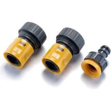 Набір для шланга 3/4", конектори 3/4 аквастоп, конектор 3/4", адаптер 1/2" + 3/4" 551202