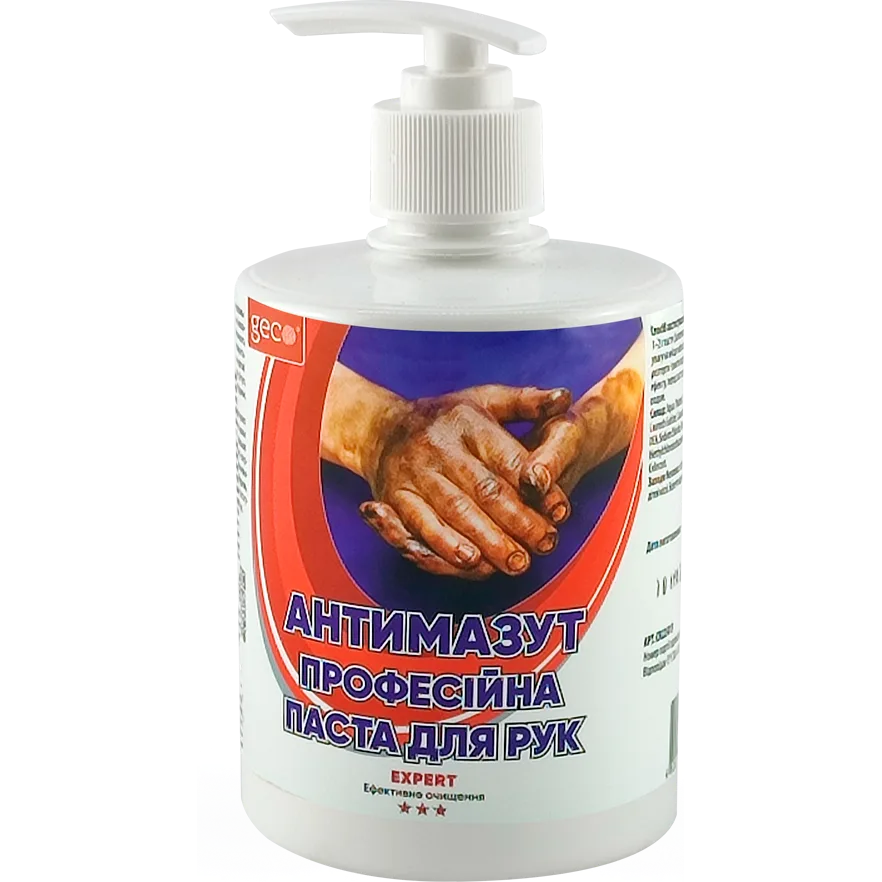 Паста для рук захисно-очисна Geco з дозатором, 500 г