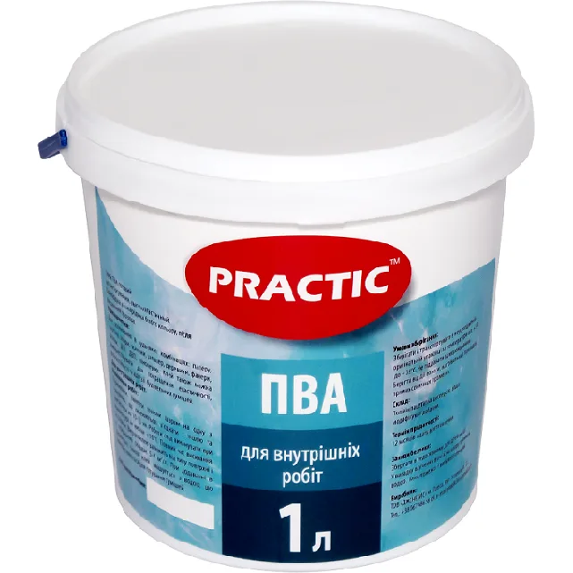 Клей ПВА PRACTIC, 1 л