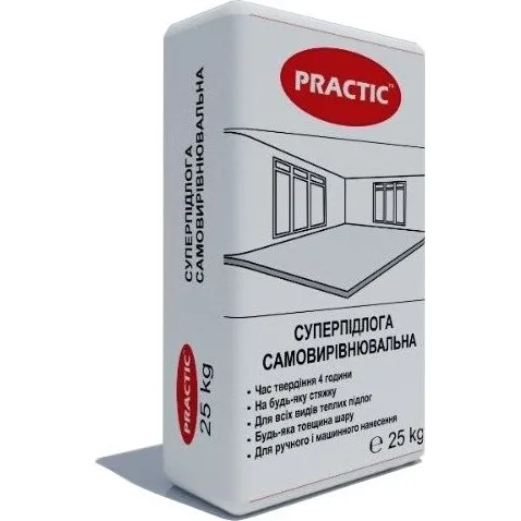 Рівна підлога PRACTIC 5-100 мм, 25 кг, Україна