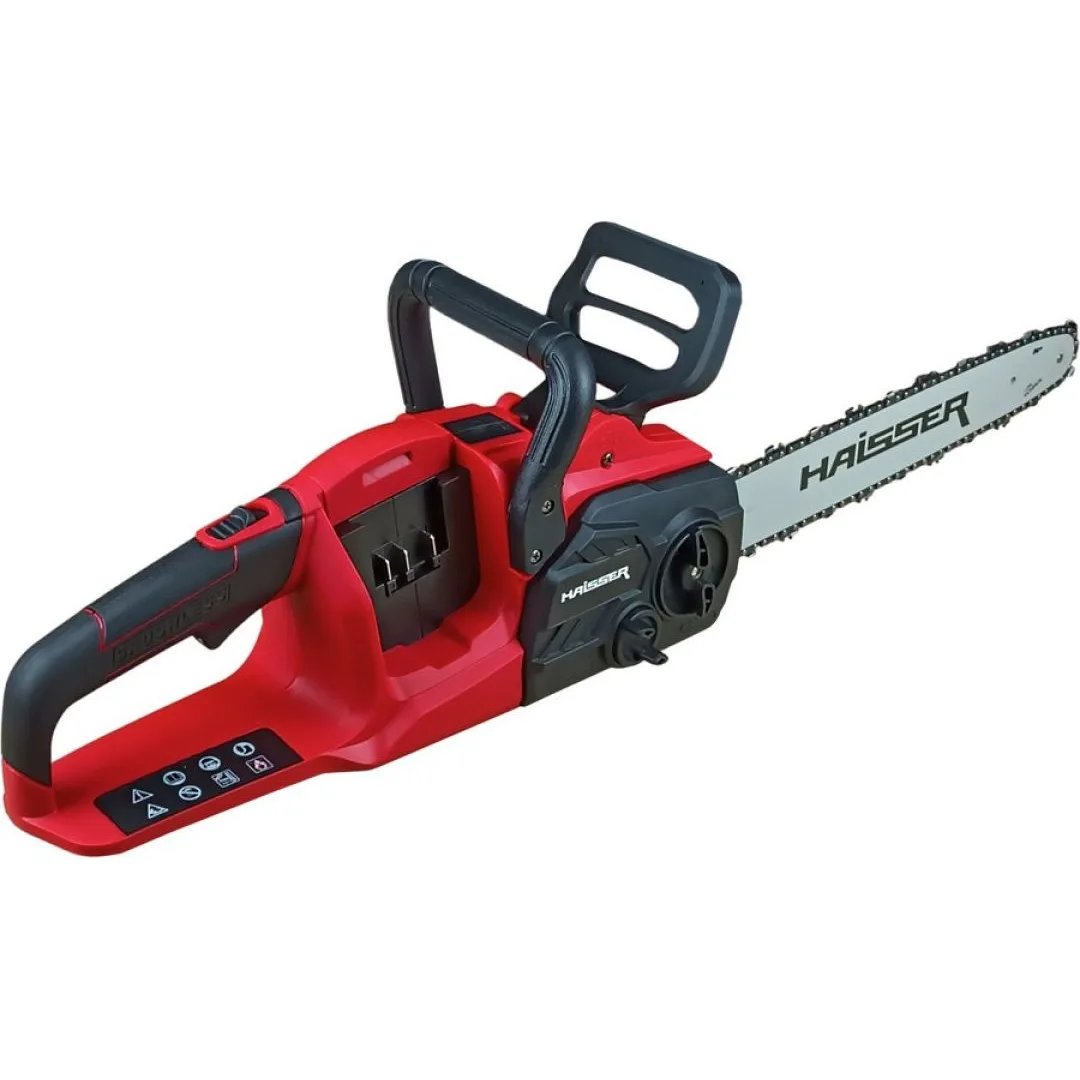 Пила ланцюгова акумуляторна HAISSER CS 3640B, 36B (18+18B) + 2 акумулятори + зарядний пристрій