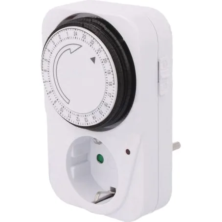 Реле часу добове механічне в розетку 16А, 3500W