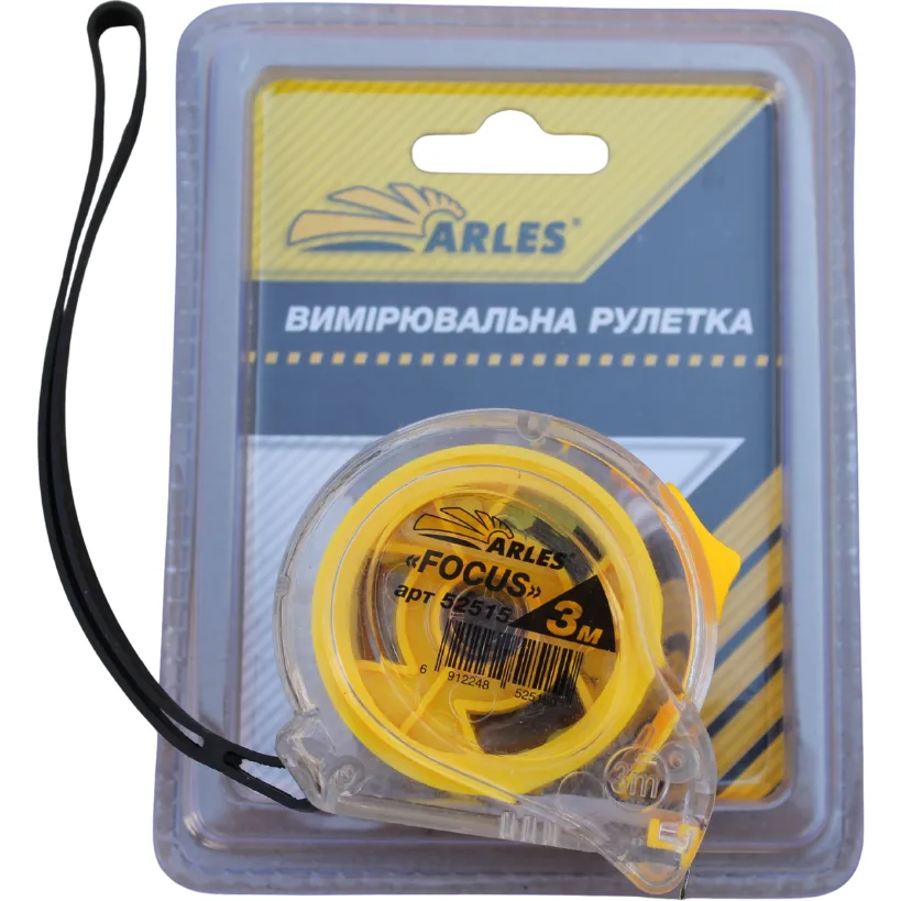 Рулетка вимірювальна Arles Focus, 3 м