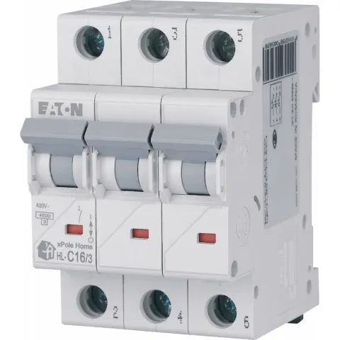 Автомат Eaton XPole Home HL 3-полюсний, 16 А