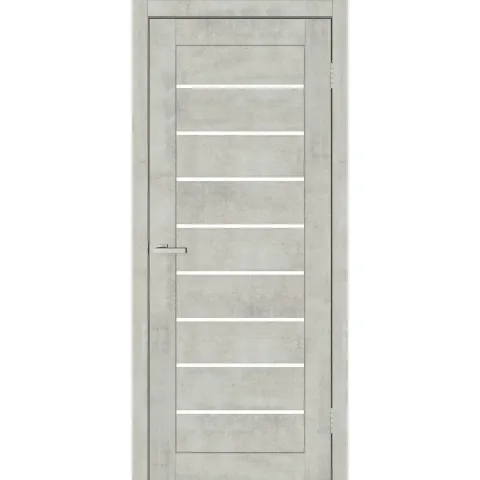 Двері зібрані TM Doors C018G бетон світлий, 60 см, ліва