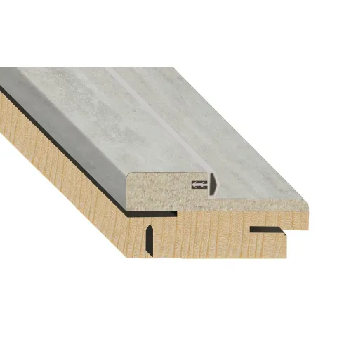 Коробка Телескоп (сосна+МДФ) Doors EKO 2070×80×37 бетон світлий