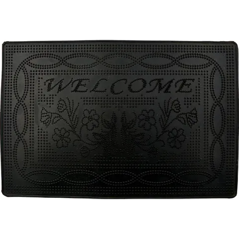 Килимок вхідний гумовий Welcome чорний, 40×60 см 885176