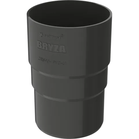 Муфта труби Bryza 90 мм, графітова 7024