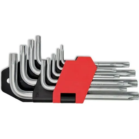 Набір ключів TORX Cr-V, 9 шт, Т10-Т50 49-140