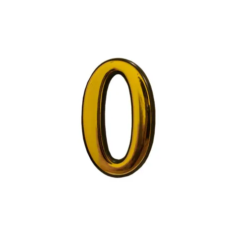 Номерок дверний пластиковий №0 малий
