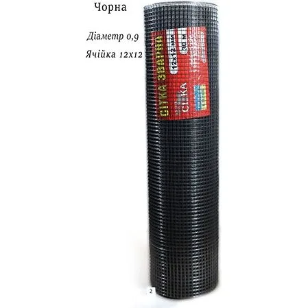 Сітка зварна штукатурна проста 12×12×0,9 мм×1 м ціна за м.п.