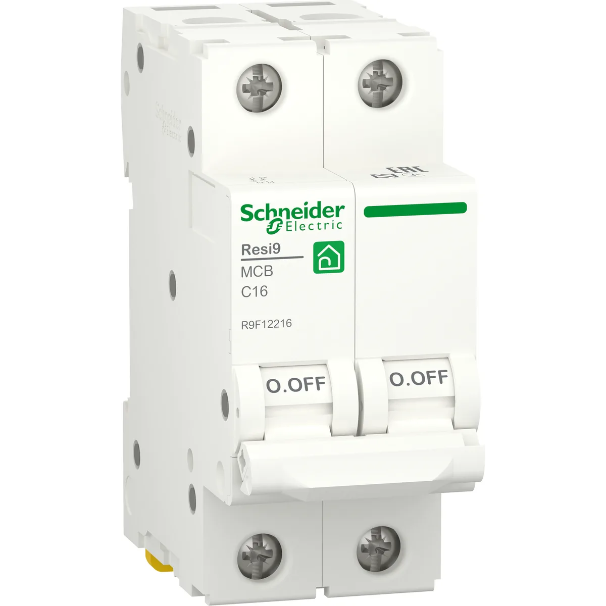 Автоматичний вимикач Schneider Electric Resi9 2P, 16 А, крива C