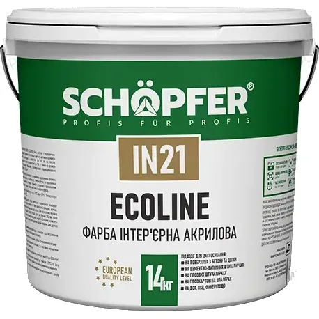Фарба акрилова SCHOPFER IN-21 Ecoline, 14,0