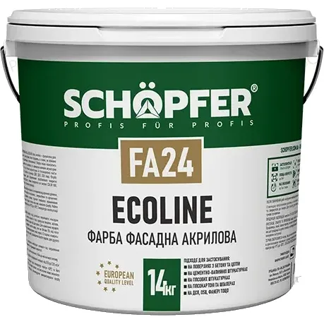Фарба фасадна акрилова SCHOPFER FA-24 Ecoline, 14,0
