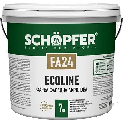 Фарба фасадна акрилова SCHOPFER FA-24 Ecoline, 7,0