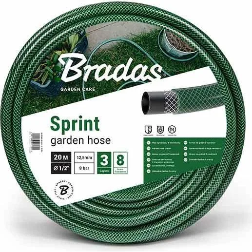 Шланг для поливу тришаровий Bradas Sprint WFS1/220 1/2", 20 м 375026