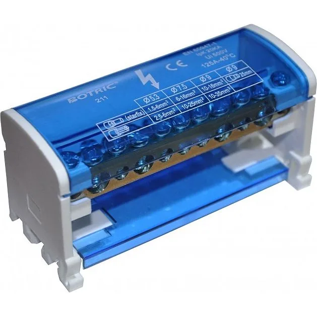 Шина нульова в корпусі 2×11 отворів G-211