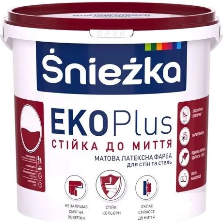 Фарба стійка Śnieżka Eko Plus, 5,0