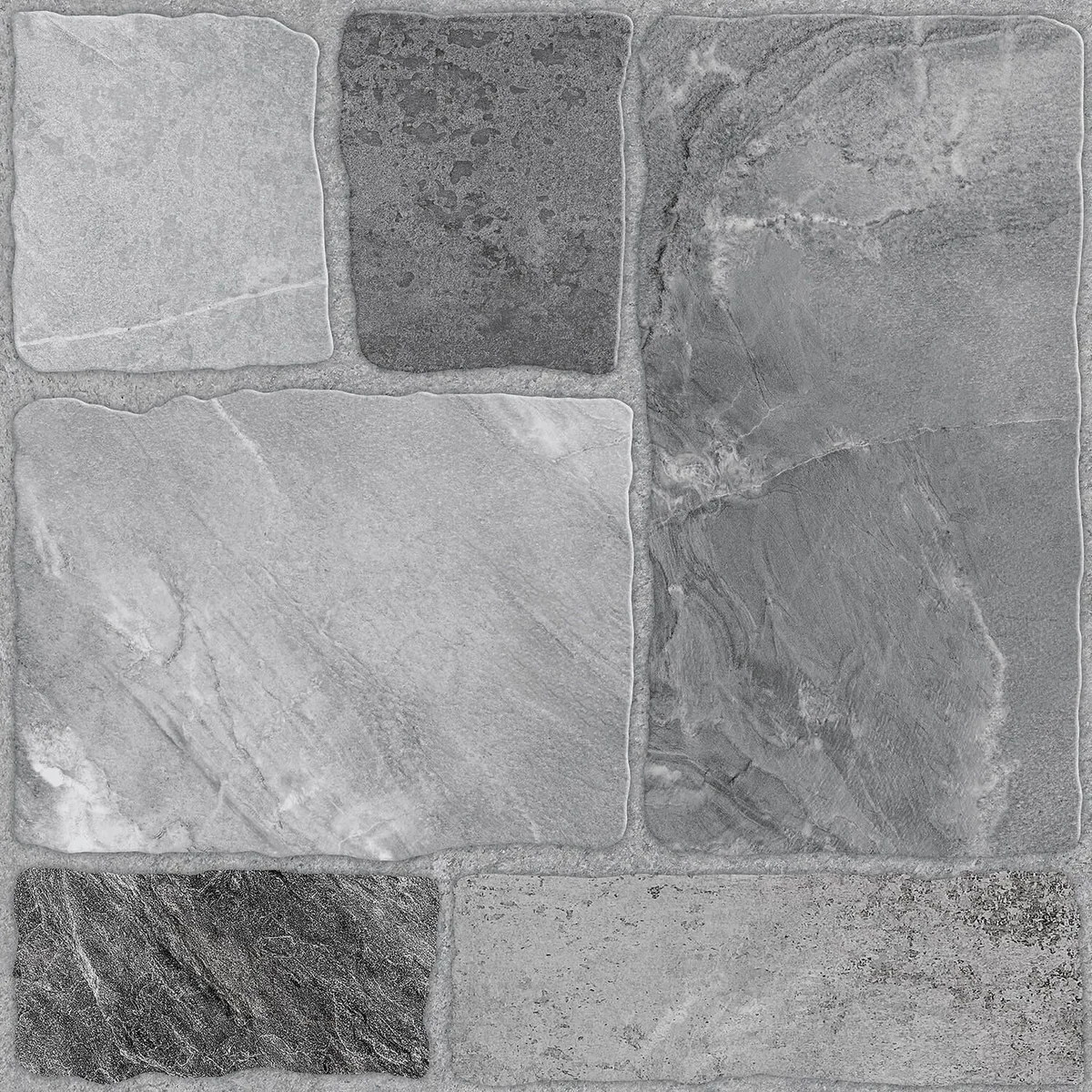 Плитка для підлоги Stone Brick світло-сіра 30×30 см SBG730